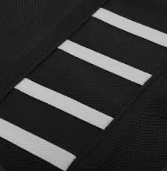 Seat cover white stripes