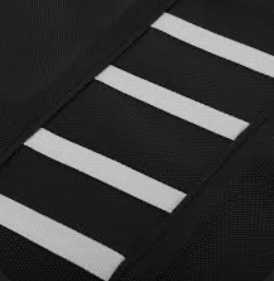 Seat cover white stripes
